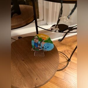 Hand-Painted Fisherman Charicature Rock